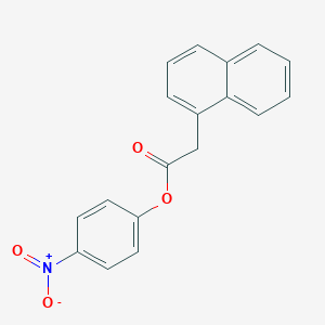 molecular formula C18H13NO4 B139693 (4-nitrophenyl) 2-naphthalen-1-ylacetate CAS No. 51537-87-2
