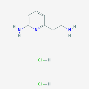 molecular formula C7H13Cl2N3 B1396938 6-(2-Aminoethyl)pyridin-2-amine dihydrochloride CAS No. 1332529-09-5