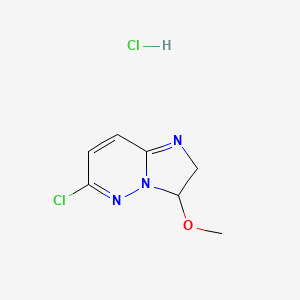molecular formula C7H9Cl2N3O B1396946 6-氯-3-甲氧基-2,3-二氢咪唑并[1,2-b]哒嗪盐酸盐 CAS No. 1332530-62-7