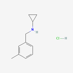 molecular formula C11H16ClN B1396951 N-(3-methylbenzyl)cyclopropanamine hydrochloride CAS No. 1332530-32-1