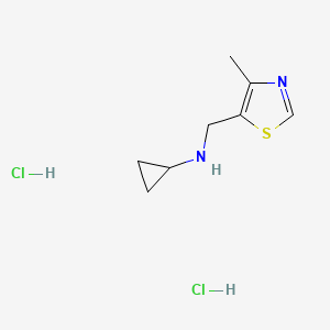 N-[(4-methyl-1,3-thiazol-5-yl)methyl]cyclopropanamine dihydrochloride