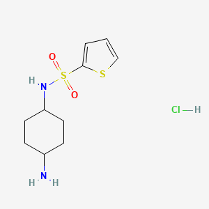 molecular formula C10H17ClN2O2S2 B13969662 N-(4-aminocyclohexyl)thiophene-2-sulfonamide hydrochloride 