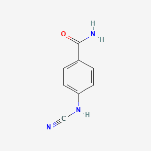 molecular formula C8H7N3O B13969683 4-(Cyanoamino)benzamide CAS No. 74615-31-9