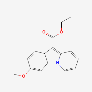 molecular formula C16H17NO3 B13969800 ethyl 3-Methoxy-4a,10a-dihydropyrido[1,2-a]indole-10-carboxylate 