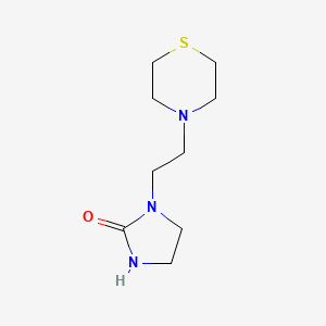 molecular formula C9H17N3OS B1396982 1-[2-(Thiomorpholin-4-yl)ethyl]imidazolidin-2-one CAS No. 1331823-96-1