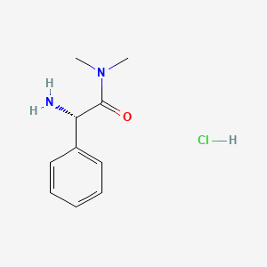 molecular formula C10H15ClN2O B1396984 (2S)-2-amino-N,N-dimethyl-2-phenylacetamide hydrochloride CAS No. 367259-26-5