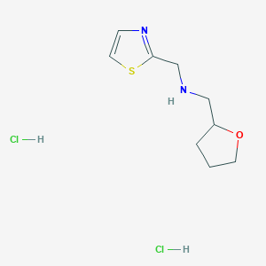 (Tetrahydrofuran-2-ylmethyl)(1,3-thiazol-2-ylmethyl)amine dihydrochloride
