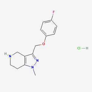 3-[(4-fluorophenoxy)methyl]-1-methyl-4,5,6,7-tetrahydro-1H-pyrazolo[4,3-c]pyridine hydrochloride