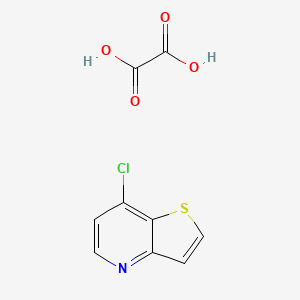 molecular formula C9H6ClNO4S B1396991 7-Chlorothieno[3,2-b]pyridine oxalate CAS No. 1187830-60-9