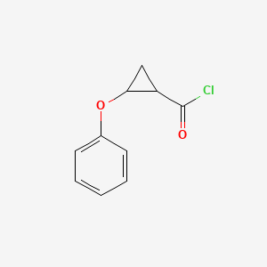 molecular formula C10H9ClO2 B13969945 2-Phenoxycyclopropane-1-carbonyl chloride CAS No. 90797-97-0