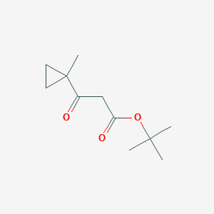 molecular formula C11H18O3 B13969953 t-Butyl 3-(1-methylcyclopropyl)-3-oxopropionate 