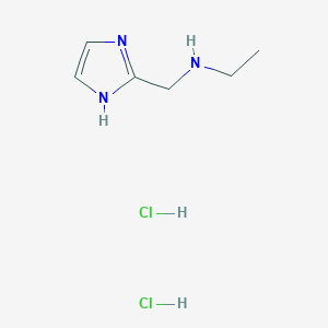 molecular formula C6H13Cl2N3 B1396996 N-(1H-imidazol-2-ylmethyl)ethanamine dihydrochloride CAS No. 1332529-54-0