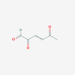molecular formula C6H6O3 B13970044 2,5-Dioxohex-3-enal CAS No. 88511-93-7