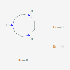 molecular formula C6H18Br3N3 B13970059 1,4,7-Triazacyclononane trihydrobromide 