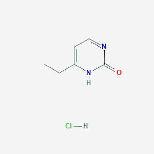 molecular formula C6H9ClN2O B1397007 4-Ethylpyrimidin-2-ol hydrochloride CAS No. 856152-91-5