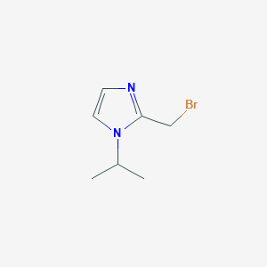 molecular formula C7H11BrN2 B13970071 2-(bromomethyl)-1-isopropyl-1H-imidazole 