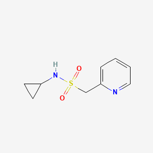 molecular formula C9H12N2O2S B13970081 N-cyclopropyl-1-(pyridin-2-yl)methanesulfonamide 