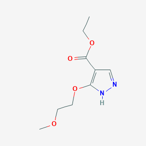 molecular formula C9H14N2O4 B13970098 Ethyl 3-(2-methoxyethoxy)-1H-pyrazole-4-carboxylate 