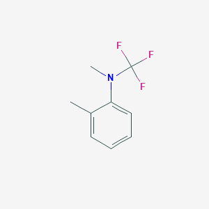 molecular formula C9H10F3N B13970101 N,2-dimethyl-N-(trifluoromethyl)aniline 