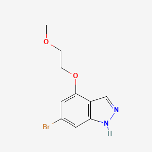 molecular formula C10H11BrN2O2 B13970111 6-Bromo-4-(2-methoxyethoxy)-1H-indazole 