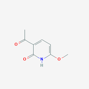 molecular formula C8H9NO3 B13970117 1-(2-Hydroxy-6-methoxypyridin-3-YL)ethanone 