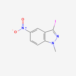 molecular formula C8H6IN3O2 B1397012 3-iodo-1-methyl-5-nitro-1H-indazole CAS No. 1315577-17-3