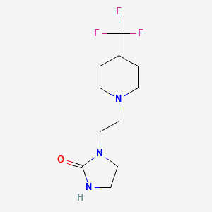 1-{2-[4-(Trifluoromethyl)piperidin-1-yl]ethyl}imidazolidin-2-one