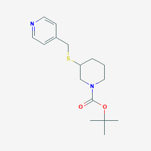 molecular formula C16H24N2O2S B13970193 3-(Pyridin-4-ylmethylsulfanyl)-piperidine-1-carboxylic acid tert-butyl ester 