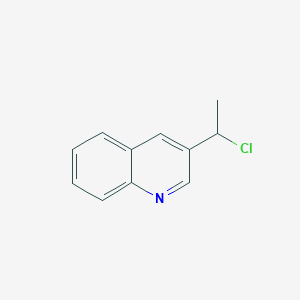 molecular formula C11H10ClN B13970222 3-(1-Chloroethyl)quinoline 