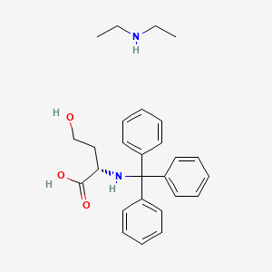 molecular formula C27H34N2O3 B1397023 N-ethylethanamine;(2S)-4-hydroxy-2-(tritylamino)butanoic acid CAS No. 83427-83-2