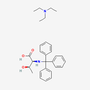 molecular formula C29H38N2O3 B1397024 N,N-diethylethanamine;(2S,3R)-3-hydroxy-2-(tritylamino)butanoic acid CAS No. 80514-76-7