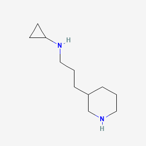 molecular formula C11H22N2 B13970265 N-(3-(piperidin-3-yl)propyl)cyclopropanamine 