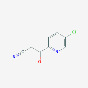 molecular formula C8H5ClN2O B1397029 3-(5-Chloropyridin-2-yl)-3-oxopropanenitrile CAS No. 1107053-87-1