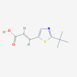 3-(2-Tert-butyl-1,3-thiazol-5-yl)prop-2-enoic acid
