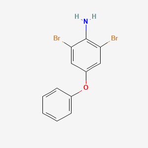 molecular formula C12H9Br2NO B13970366 2,6-Dibromo-4-phenoxyaniline CAS No. 88149-51-3