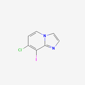 molecular formula C7H4ClIN2 B1397038 7-Chloro-8-iodoimidazo[1,2-a]pyridine CAS No. 1331823-94-9
