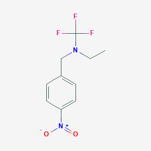 molecular formula C10H11F3N2O2 B13970397 N-(4-nitrobenzyl)-N-(trifluoromethyl)ethanamine 