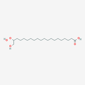 molecular formula C20H40O5 B139704 19-Hydroperoxy-20-hydroxyarachidic acid CAS No. 143304-82-9