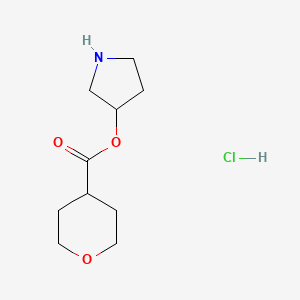 3-Pyrrolidinyl tetrahydro-2H-pyran-4-carboxylate hydrochloride