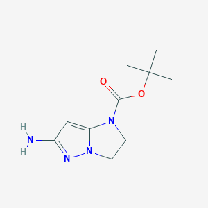 Tert-butyl 6-amino-2,3-dihydro-1H-imidazo[1,2-B]pyrazole-1-carboxylate