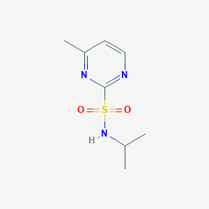 molecular formula C8H13N3O2S B13970611 N-isopropyl-4-methylpyrimidine-2-sulfonamide 