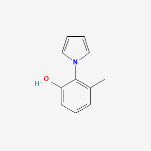 molecular formula C11H11NO B1397066 3-methyl-2-(1H-pyrrol-1-yl)phenol CAS No. 1346497-81-1