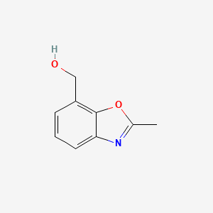 molecular formula C9H9NO2 B1397069 (2-Methylbenzo[d]oxazol-7-yl)methanol CAS No. 136663-42-8