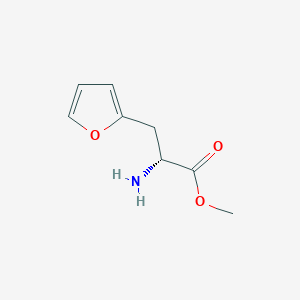 molecular formula C8H11NO3 B139707 Methyl (2R)-2-amino-3-(furan-2-yl)propanoate CAS No. 127759-47-1