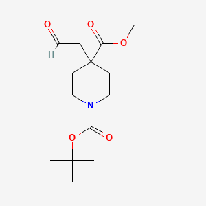 4-(2-Oxoethyl)-piperidine-1,4-dicarboxylic acid 1-tert-butyl ester 4-ethyl ester