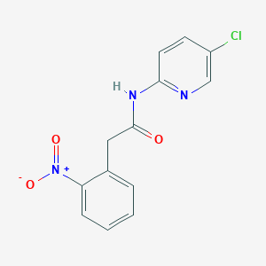 molecular formula C13H10ClN3O3 B13970767 N-(5-chloropyridin-2-yl)-2-(2-nitrophenyl)acetamide 