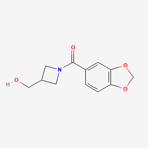 molecular formula C12H13NO4 B13970783 Benzo[d][1,3]dioxol-5-yl(3-(hydroxymethyl)azetidin-1-yl)methanone 