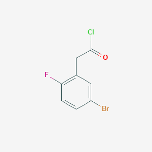 molecular formula C8H5BrClFO B1397080 5-Bromo-2-fluorophenylacetyl chloride CAS No. 1346146-33-5
