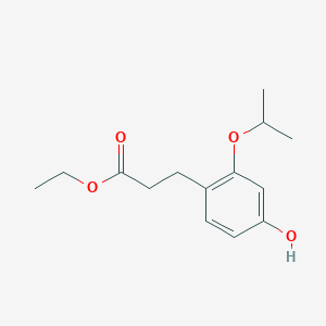 molecular formula C14H20O4 B1397081 Ethyl 3-(4-hydroxy-2 isopropoxyphenyl)propanoate CAS No. 1234846-98-0