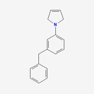 molecular formula C17H17N B13970815 1-(3-Benzylphenyl)-2,5-dihydropyrrole CAS No. 464174-44-5